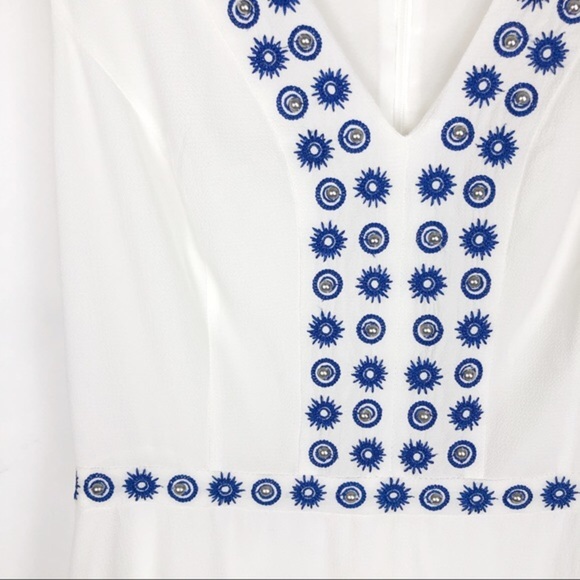 SHOSHANNA Dress Embroidered Studded Honeymoon 6 - Picture 4 of 6